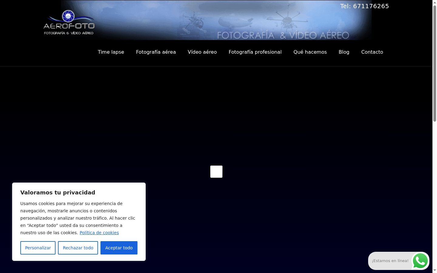 Screenshot des Einwilligungsbanners vor jeglicher Interaktion