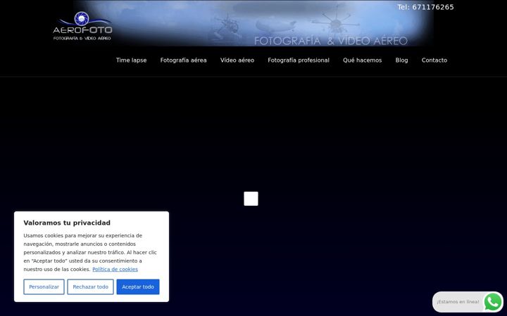Screenshot von aerofoto.es
