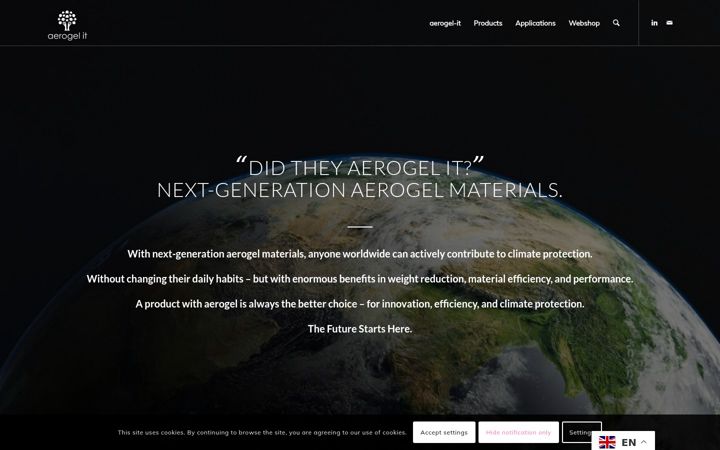Zrzut ekranu aerogel-it.de