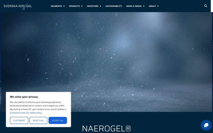 Zrzut ekranu aerogel.se