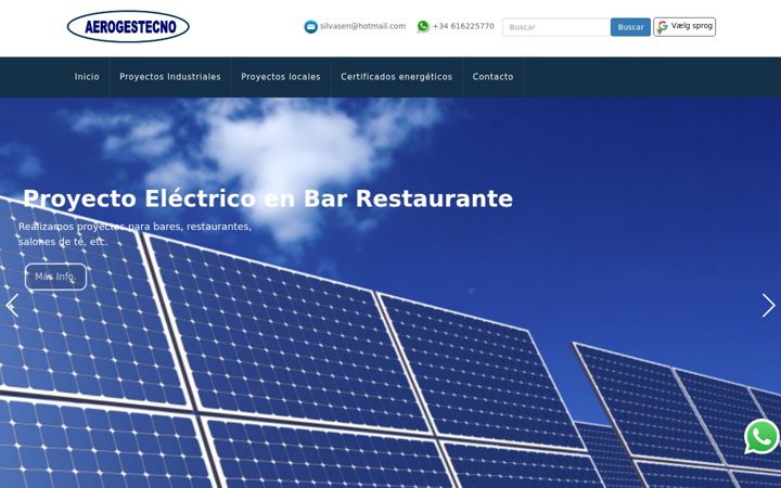 Screenshot of aerogestecno.com
