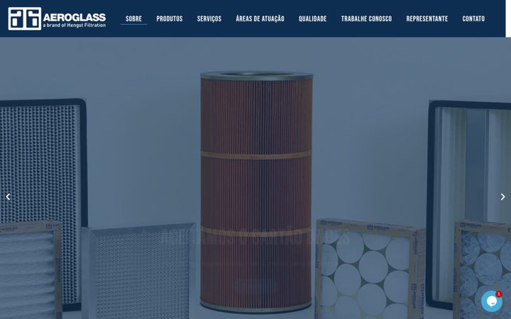 Zrzut ekranu aeroglass.com.br