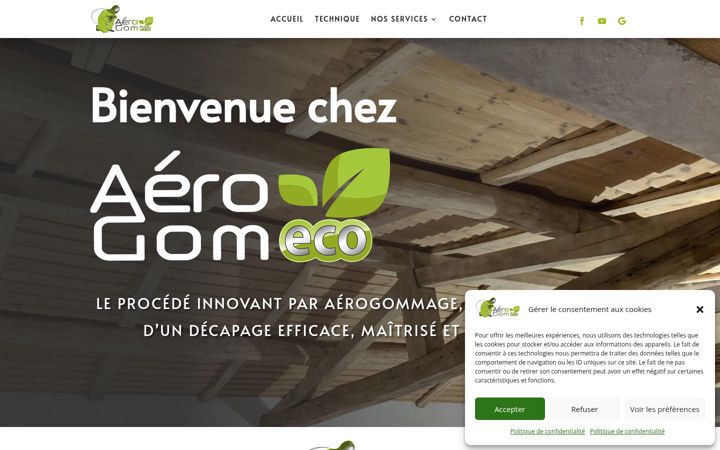 Skærmbillede af aerogom-eco.com