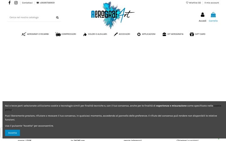 Screenshot of aerografartitalia.it