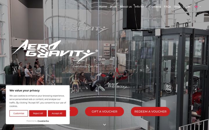 Screenshot of aerogravity.it