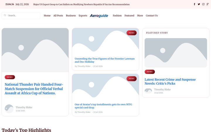 Screenshot of aeroguide.nl