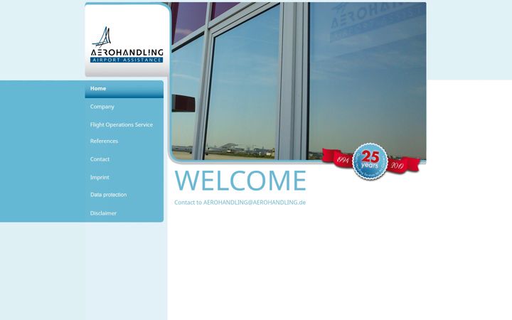 Screenshot von aerohandling.de