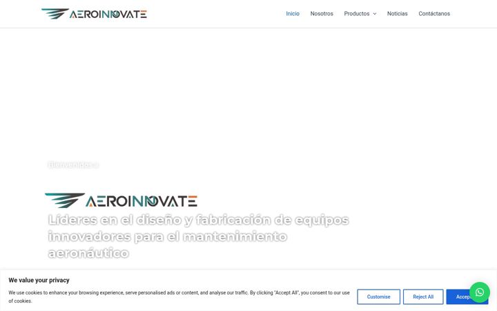 Screenshot of aeroinnovate.com.co