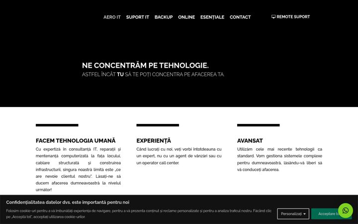 Screenshot von aeroit.ro