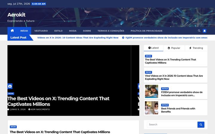 Screenshot of aerokit.com.br