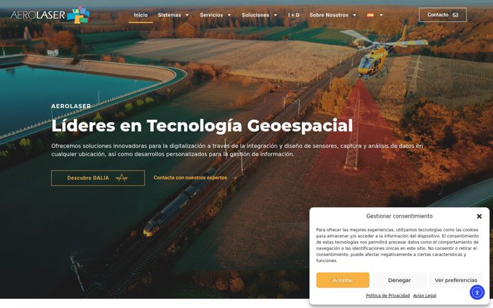 Screenshot of aerolaser.es