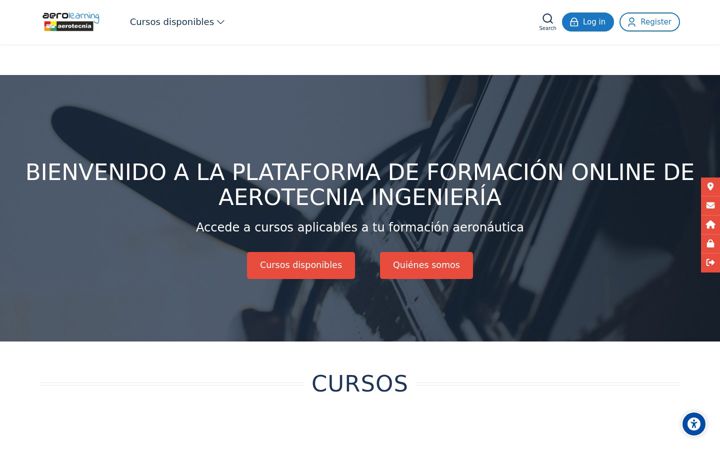 Screenshot of aerolearning.es
