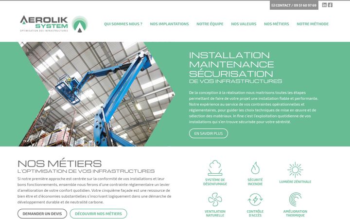 Screenshot of aerolik-system.com