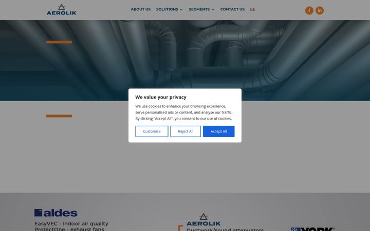 Screenshot von aerolik.com