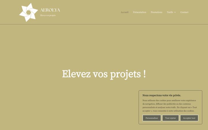 Screenshot von aerolya.com