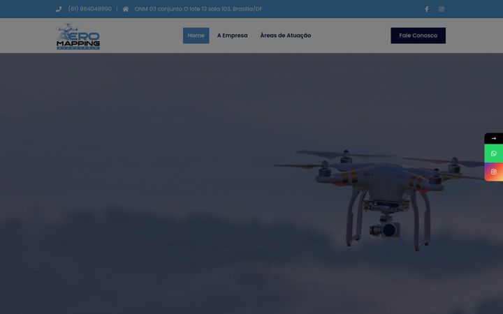 Screenshot of aeromappingeng.com.br