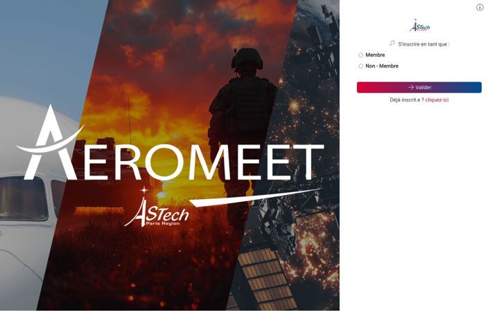 Screenshot of aeromeet.fr