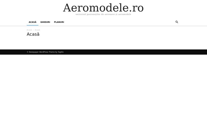 Screenshot of aeromodele.ro