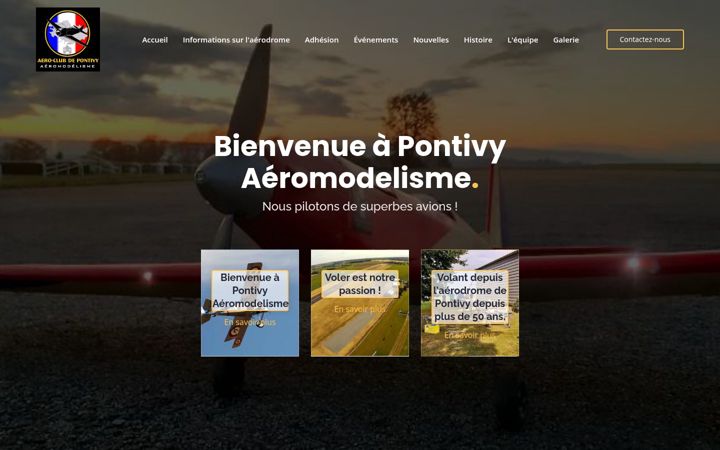 Screenshot of aeromodelisme-pontivy.fr