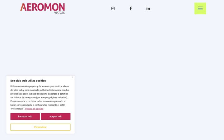 Screenshot von aeromonviatges.com