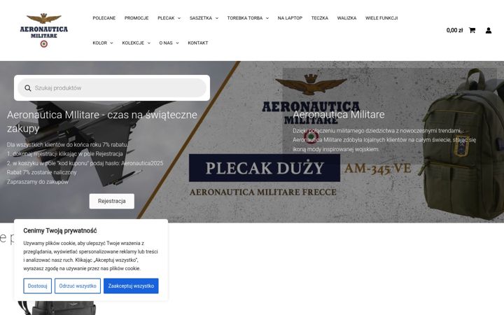 Екранна снимка на aeronautica.pl