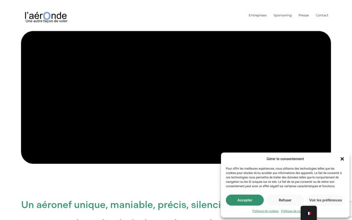 Screenshot von aeronde.com