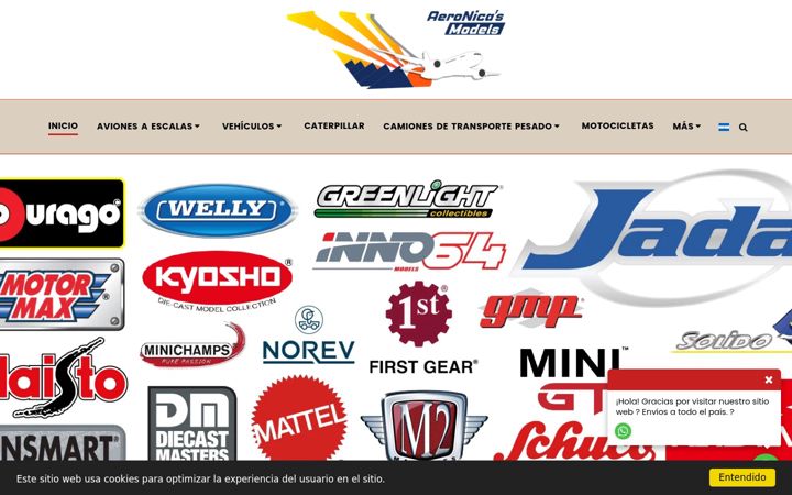 Screenshot von aeronicasmodelsltd.com