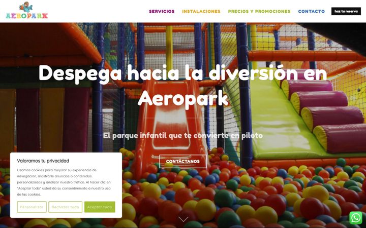 Screenshot di aeropark.es