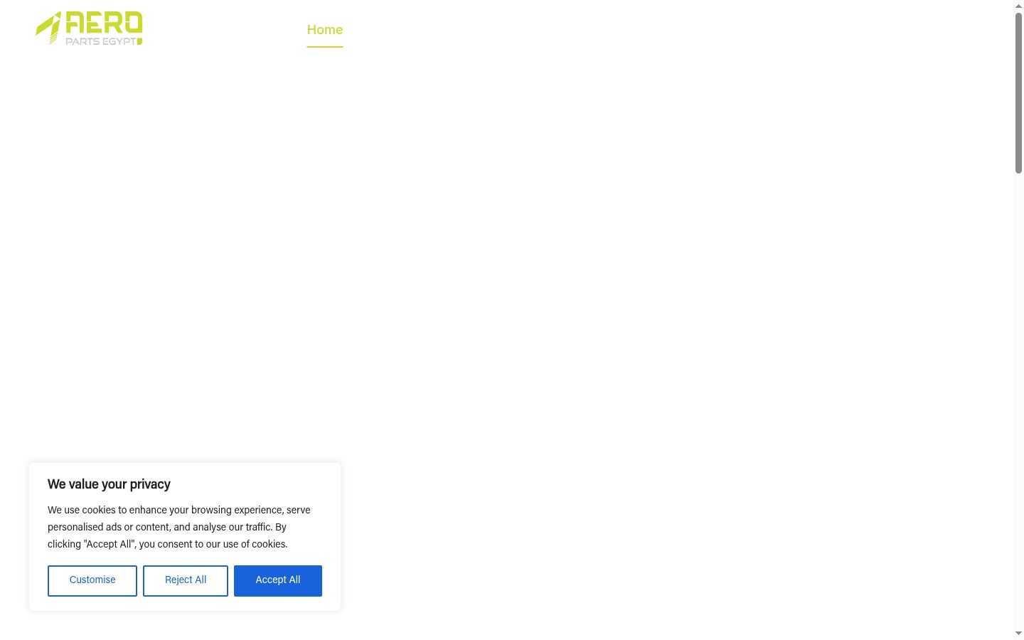 Captura de ecrã do banner de consentimento apresentado antes de qualquer interação