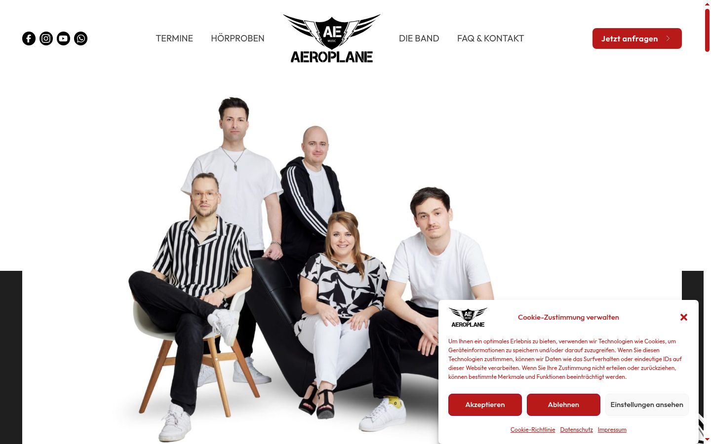 Screenshot tal-banner tal-kunsens muri qabel kwalunkwe interazzjoni