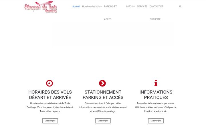 Screenshot of aeroport-tunis.com