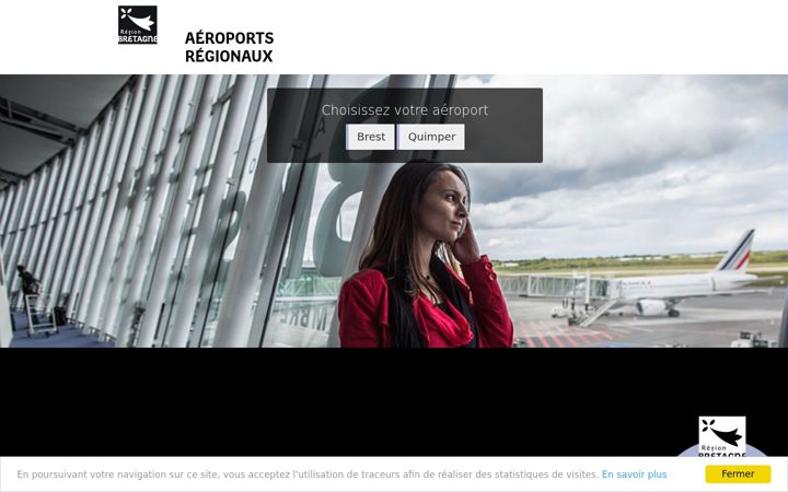 Screenshot of aeroport.bzh