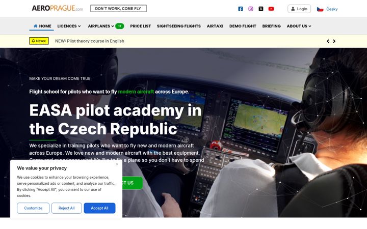 Screenshot di aeroprague.com