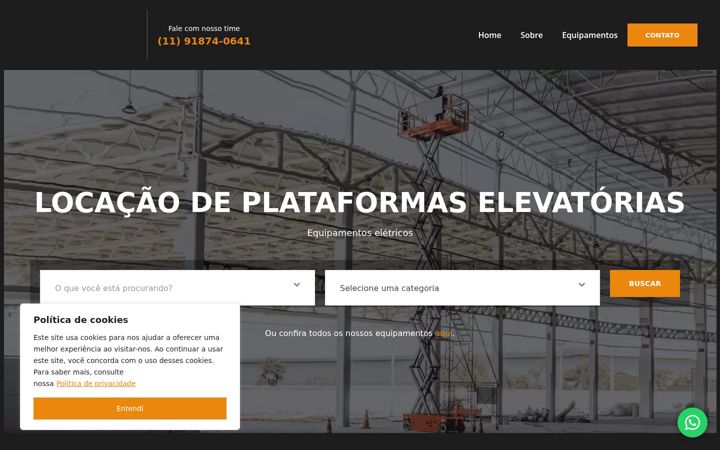 Ekrānuzņēmums no aerorental.com.br
