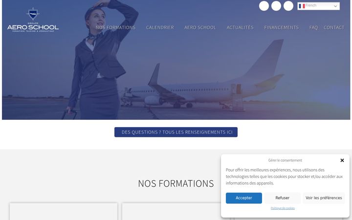 Screenshot of aeroschool.fr