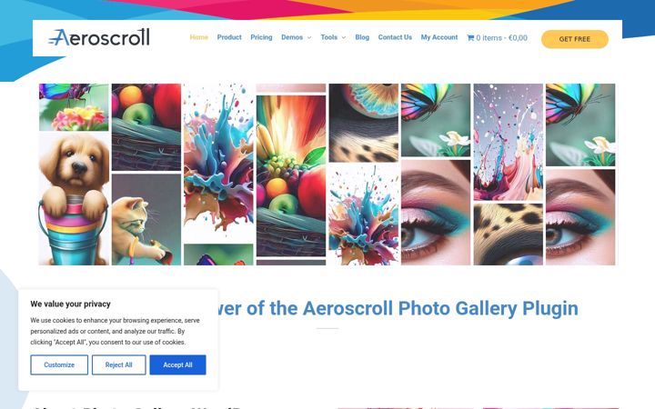 Captura de pantalla de aeroscroll.com
