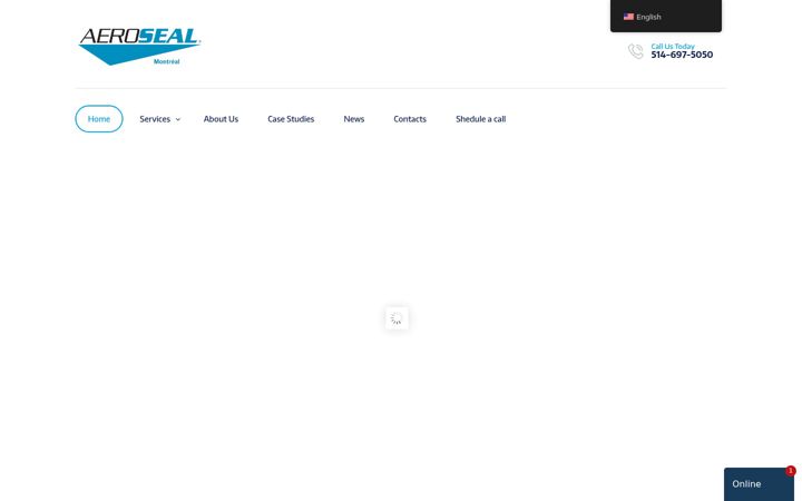 Captura de pantalla de aeroseal-montreal.com