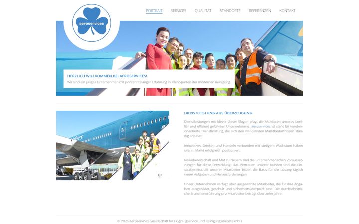 Zrzut ekranu aeroservices-str.de