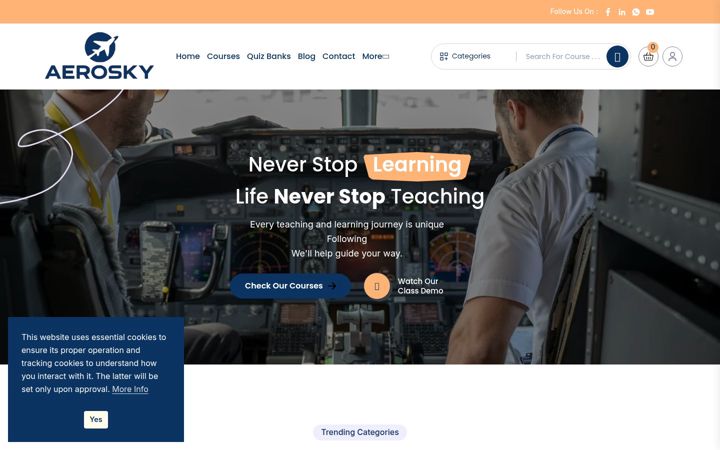 Screenshot of aerosky.be