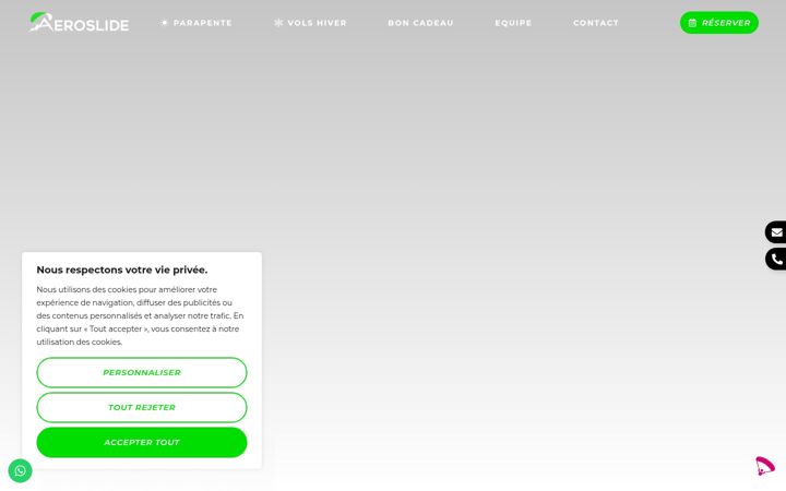 Captura de pantalla de aeroslide.com