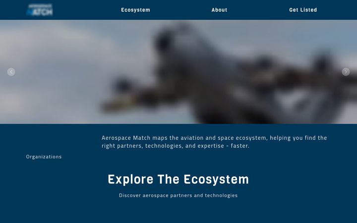 Captura de pantalla de aerospace-match.com