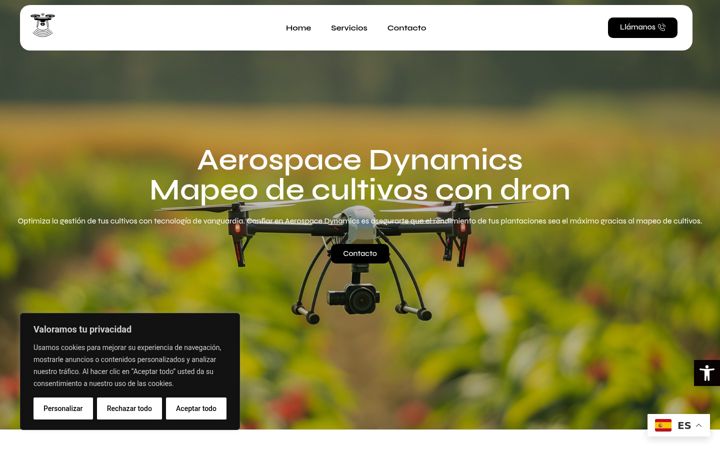 Screenshot of aerospacedynamics.es