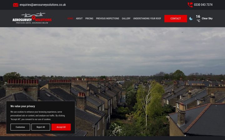 Captura de pantalla de aerosurveysolutions.co.uk