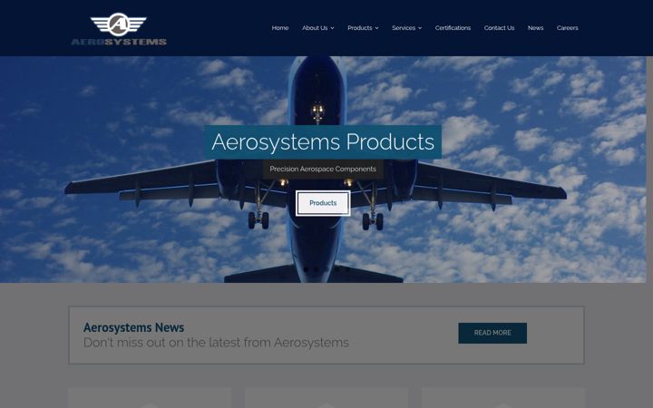 Captura de pantalla de aerosystems.it