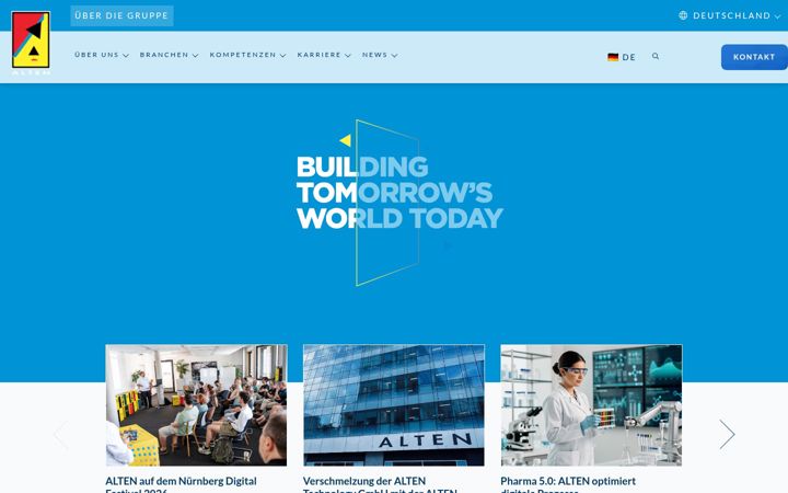 Screenshot of aerotec.eu