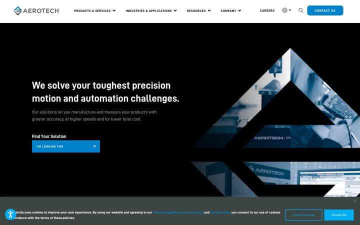 Screenshot του aerotech.com