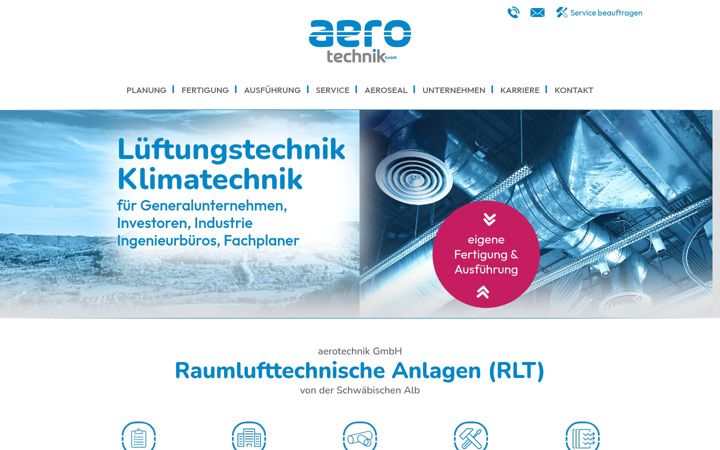 Screenshot of aerotechnik-gmbh.de