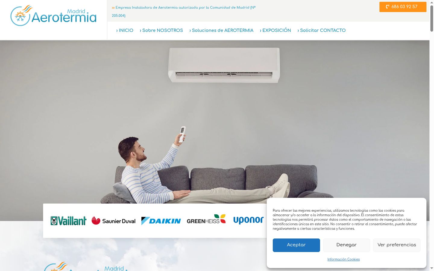 Sutikimo reklamjuostės, rodytos prieš bet kokią sąveiką, ekrano kopija