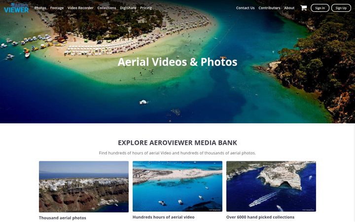 Screenshot of aeroviewer.com
