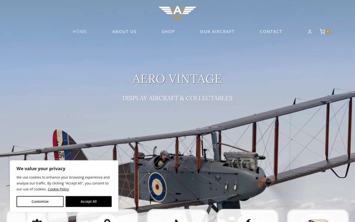 Screenshot of aerovintage.co.uk